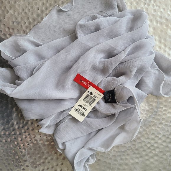 Style&co. Silver Dressy Wrap - Picture 3 of 4